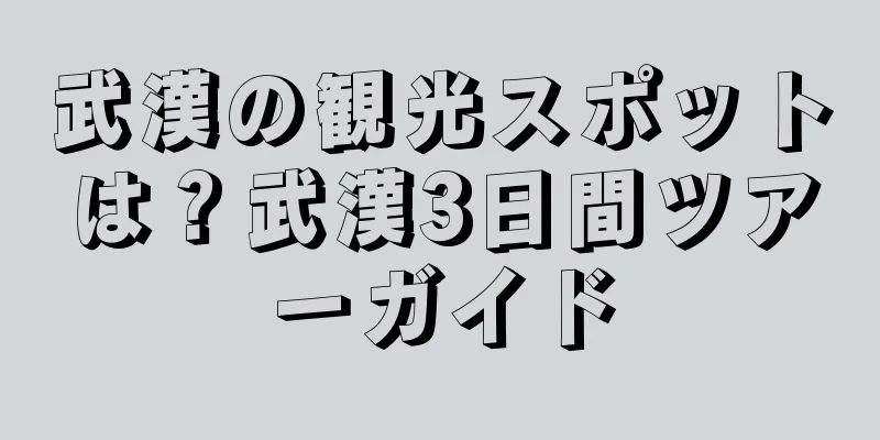 武漢の観光スポットは？武漢3日間ツアーガイド