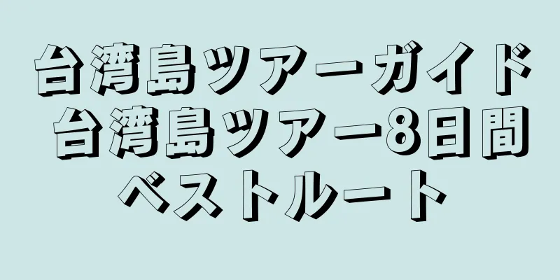 台湾島ツアーガイド 台湾島ツアー8日間ベストルート