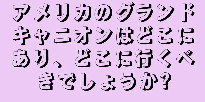 アメリカのグランドキャニオンはどこにあり、どこに行くべきでしょうか?