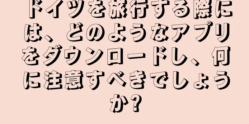 ドイツを旅行する際には、どのようなアプリをダウンロードし、何に注意すべきでしょうか?