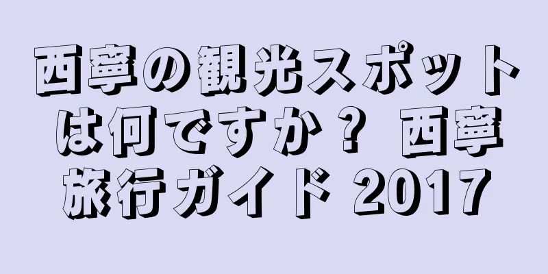 西寧の観光スポットは何ですか？ 西寧旅行ガイド 2017