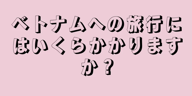 ベトナムへの旅行にはいくらかかりますか？