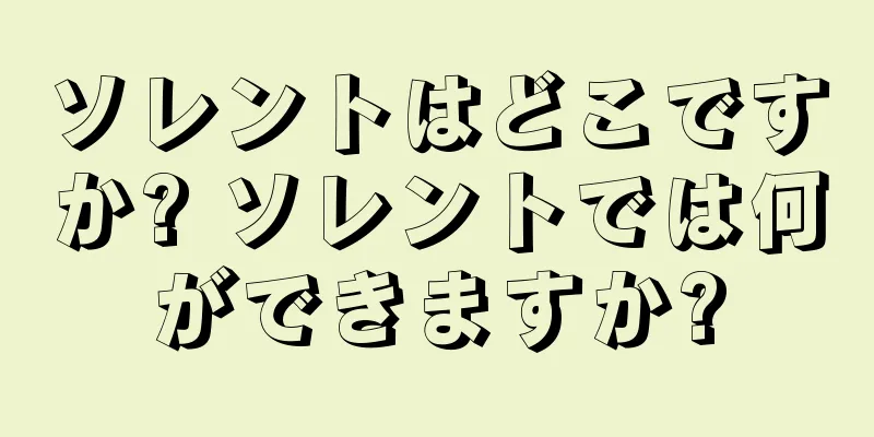 ソレントはどこですか? ソレントでは何ができますか?