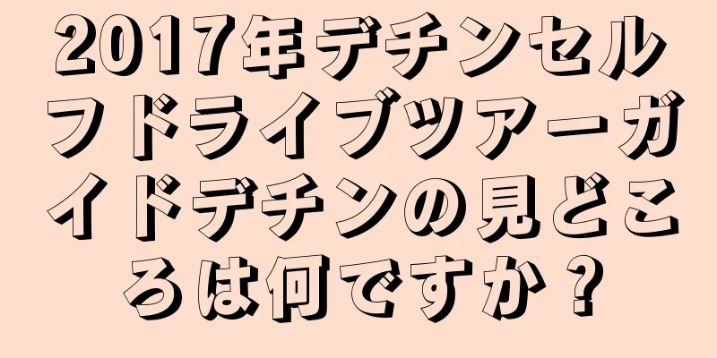 2017年デチンセルフドライブツアーガイドデチンの見どころは何ですか？