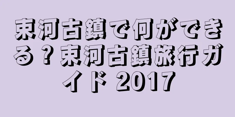 束河古鎮で何ができる？束河古鎮旅行ガイド 2017