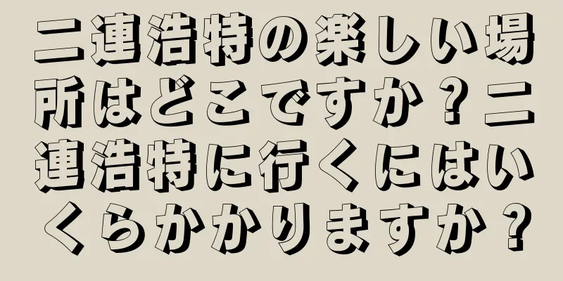 二連浩特の楽しい場所はどこですか？二連浩特に行くにはいくらかかりますか？