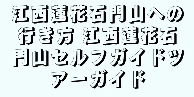 江西蓮花石門山への行き方 江西蓮花石門山セルフガイドツアーガイド