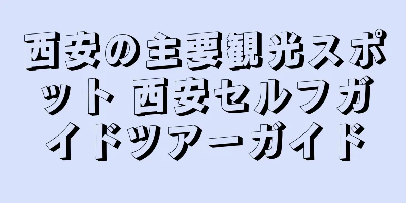 西安の主要観光スポット 西安セルフガイドツアーガイド
