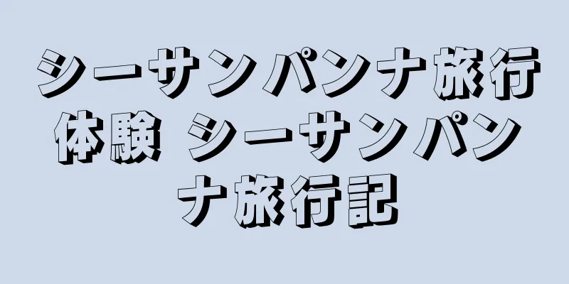 シーサンパンナ旅行体験 シーサンパンナ旅行記