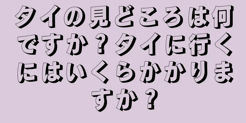 タイの見どころは何ですか？タイに行くにはいくらかかりますか？