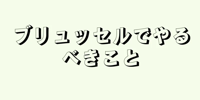 ブリュッセルでやるべきこと