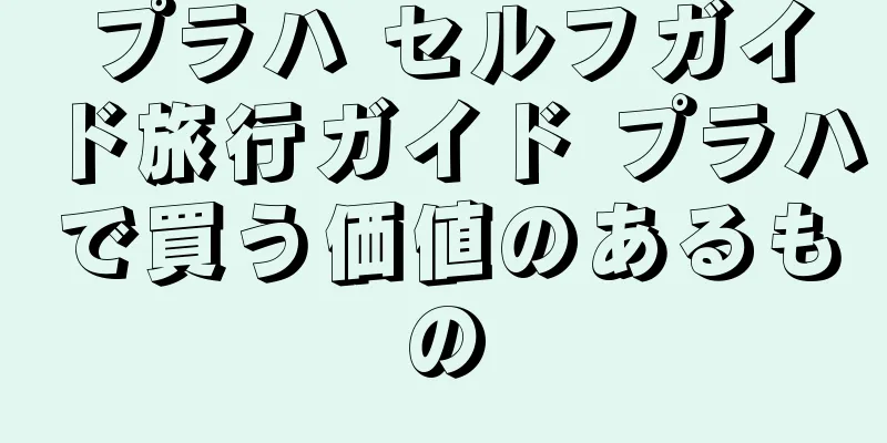 プラハ セルフガイド旅行ガイド プラハで買う価値のあるもの