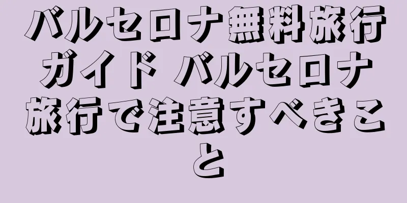 バルセロナ無料旅行ガイド バルセロナ旅行で注意すべきこと
