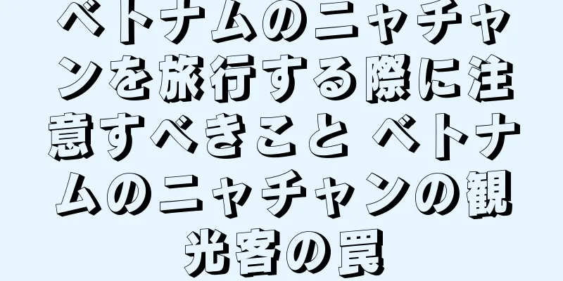 ベトナムのニャチャンを旅行する際に注意すべきこと ベトナムのニャチャンの観光客の罠