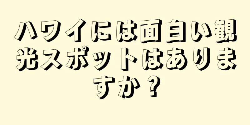 ハワイには面白い観光スポットはありますか？