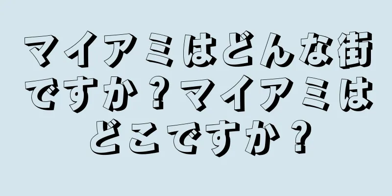 マイアミはどんな街ですか？マイアミはどこですか？