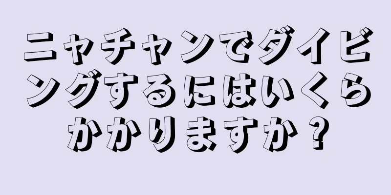 ニャチャンでダイビングするにはいくらかかりますか？
