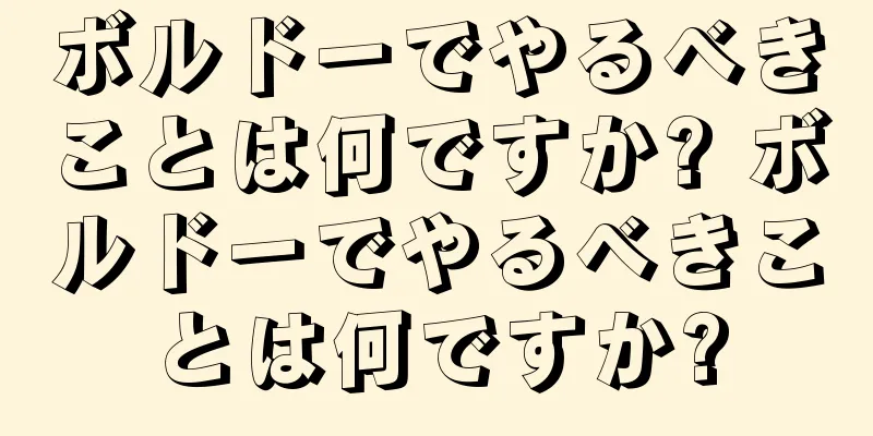 ボルドーでやるべきことは何ですか? ボルドーでやるべきことは何ですか?