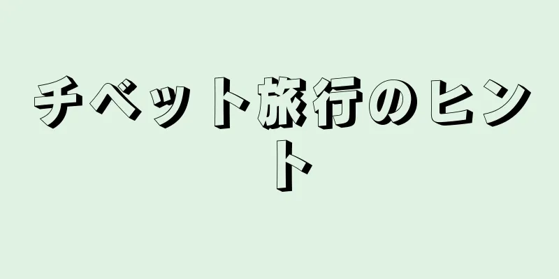 チベット旅行のヒント