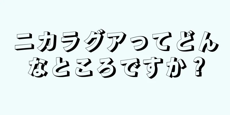 ニカラグアってどんなところですか？