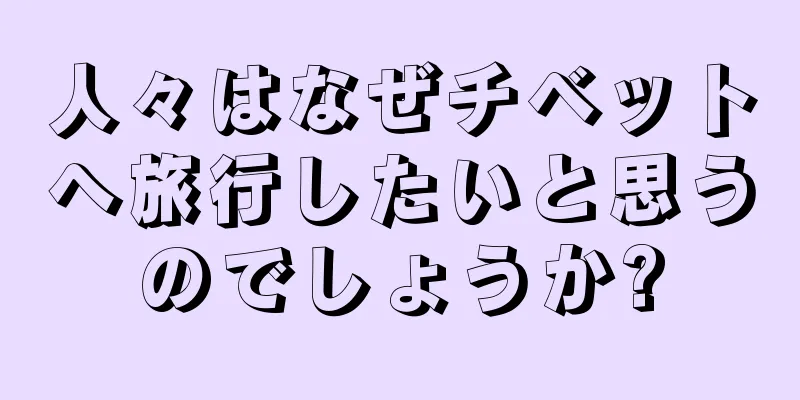 人々はなぜチベットへ旅行したいと思うのでしょうか?