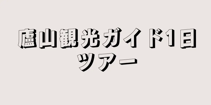 廬山観光ガイド1日ツアー
